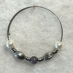 Memory Wire Beaded Bracelet